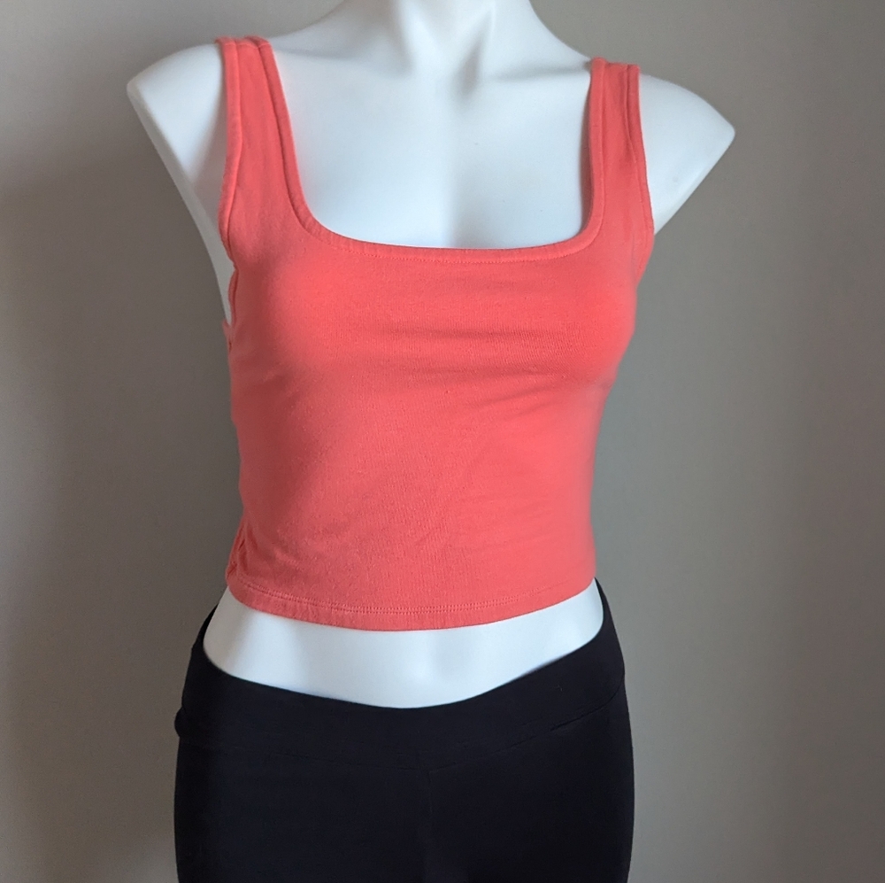 American Eagle Coral Twist Back Tank - Picture 3 of 7